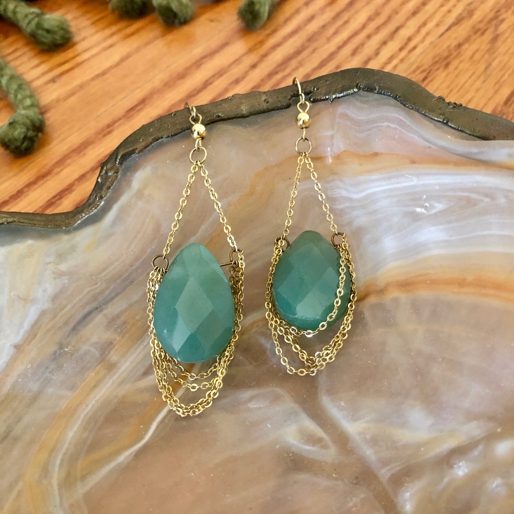 Genuine Jadeite Statement Earrings